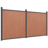 PANEL za ogradu smeđi 353 x 186 cm WPC | Eponuda.ba