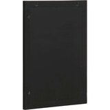 vidaXL Kopalniško ogledalo črno 50x70x2,5cm Inženirski les in medenina | Shoptok.si