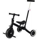 Lean_Toys Tricikel PRO50 z ročajem za potiskanje črna | Shoptok.si