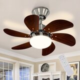 Nettlife stropni ventilator bela s svetilko, daljinski upravljalnik, tih, s časovnikom, 6 lopatic, za spalnico, (22149660) | Shoptok.si
