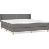  Okvir kreveta s oprugama i madrac svjetlosivi 180x200cm tkanina | shoptok.hr