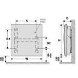 Thermor konvektor evidence 3 (2.000 w, d x š x v: 761 x 92 x 461 mm, bijele boje) + bauhaus jamstvo 5 godina | shoptok.hr