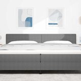  LED glava kreveta Svijetlo siva 200 cm Kordura tekstil | shoptok.hr