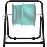  Voziček za kolut za cev 48 cm 45 kg črno prašno lakirano jeklo | Shoptok.si