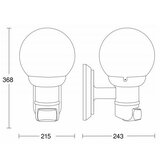 Steinel 634315 - L 560 S Spoljna zidna lampa sa senzorom, bela, IP44 | Eponuda.com