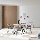 Mömax jedilna miza arno, naravne barve, Ø 120 cm | Shoptok.si