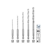 Einhell M-Case 16-del Set burg. E 6.3 1/4", Burgije za metal, drvo, ciglu 2-8mm - (49108953) | ePonuda.com