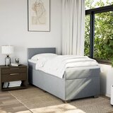  Krevet s oprugama i madracem svjetlosivi 100x200 cm od tkanine | shoptok.hr