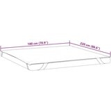 vidaXL Zaštita za madrac bijela 180x220 cm vodootporna | shoptok.hr