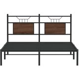  Posteljni okvir brez vzmetnice rjavi hrast 150x200 cm inž. les, (21829211) | Shoptok.si