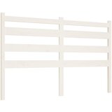 Maison Chic posteljno vzglavje - vzglavna omarica - nočna omarica belo 126x4x100 cm trdna borovina, (21705730) Cene