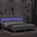  Okvir za krevet s uzglavljem i LED bijeli 180x200 cm | Shoptok.si