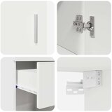  Set namještaja za kupaonicu TULUM Bijelo Konstruirano drvo | shoptok.hr