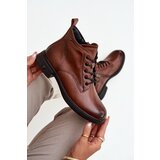VINCEZA Insulated Leather Women's Ankle Boots Low Heel | shoptok.hr
