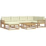  Set vanjskih sofa 7 kom. Bijela i krem | shoptok.hr
