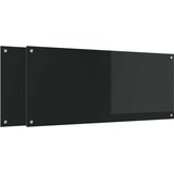  Kuhinjski zid 2 pcs Crna 120 x 50 cm Staklo otporno na udarce | shoptok.hr