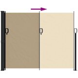  Bočna tenda na uvlačenje bež 160 x 500 cm | shoptok.hr