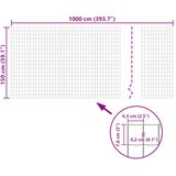 Euro ograda čelična 10 x 1,5 m zelena | shoptok.hr