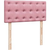  Otomanski posteljni okvir z vzmetnico roza 90x200 cm žamet | Shoptok.si
