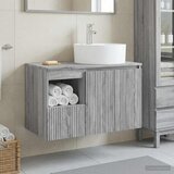 Set namještaja za kupaonicu 2 kom. Siva Sonoma 49,5 x 44,5 x 82 cm | Shoptok.si