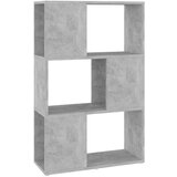 vidaXL Ormarić za knjige / pregrada boja betona 60x24x94 cm od iverice | shoptok.hr