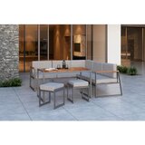 Beldano Lounge Garnitura Luzern, Siva, Akacija, 5-Delno | Shoptok.si