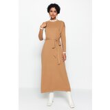 Trendyol Camel Pearl Detailed Knitwear Dress | Shoptok.si
