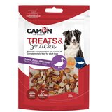 Camon Treats&Snacks posladek majhne kocke, raca, buča in polenovka - 80 g | Shoptok.si
