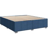  Krevet s oprugama i madracem plavi 200 x 200 cm od tkanine | shoptok.hr