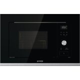 Gorenje BMX201AG1BG ugradbena mikrovalna, crno staklo / nehrđajući čelik | shoptok.hr