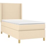  S oprugama i madracem krem 100 x 200 cm od tkanine | shoptok.hr