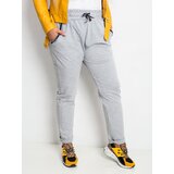 Fashion Hunters Savage trousers grey plus sizes Cijene