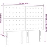  Posteljno vzglavje 4 kosa temno moder 72x5x78/88 cm žamet, (20952610) | Shoptok.si