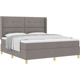 Box Postelja s vzmetnico v taupe barvi, 180x200 cm, Tkanina, (22049998) | Shoptok.si