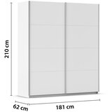 home24 OMARA Z DRSNIMI VRATI, bela | Shoptok.si