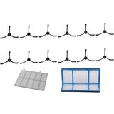 INORCO Primarni filter za prah Stranska krtaa Uinkovit Hepa filter Zdruljiv z deli robotskega sesalnika Ilife V5 V5s V3 V3s V5pro V50 V55 X5 V5s Pro, (21985515) Cene