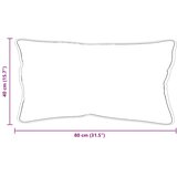  Jastuk 2 pcs Bijelo 80 x 40 x 20 cm Pamuk i poliester | shoptok.hr