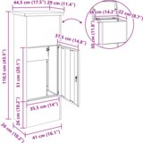  Sandučić za pakete Antracit 44.5 x 29 x 110.5 cm Čelik | shoptok.hr