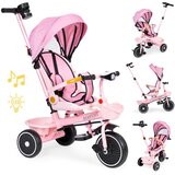ECO TOYS 2u1 tricikl sa rotirajućim sedištem i sklopivom tendom pink ( WQL-066-18 PINK ) Cene