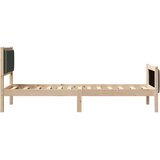  Krevetna konstrukcija Tamno siva 75 x 190 cm tkanina | shoptok.hr