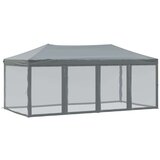vidaXL zložljiv vrtni šotor s stranicami antracit 3x6 m | Shoptok.si