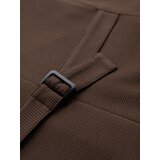 Ombre Fitted men's structured knit vest with lapels - brown | shoptok.hr