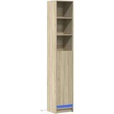  Komoda s LED svjetlima boja hrasta 36x32 5x200 cm drvena | shoptok.hr