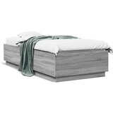 Furnova Posteljni okvir siva sonoma 100x200 cm inženirski les, (21933989) | Shoptok.si