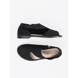 GOODIN Black openwork flat sandals | Shoptok.si