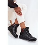 VINCEZA Leather Women's Platform Boots Insulated | Shoptok.si