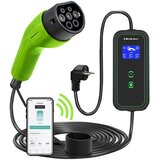 Qoltec Mobile EV Car Charger Adjustable 2in1 Type2 | 3.5kW | 230V | Wi-Fi | LCD | Portable | Wallbox | 5m | shoptok.hr