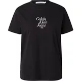 Calvin Klein Jeans Majica bež / crna