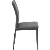 MID.YOU STOL, kovina, tekstil siva, temno siva | Shoptok.si