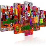  Slika - Colourful Small Town 100x50 | shoptok.hr